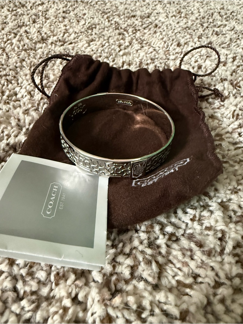 Vintage Coach Bangle Bracelet